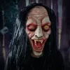 Imprezy maski przerażające Halloween zombie maska ​​Zła cosplay Cosplay Long Hair Scary Mask Mask Mask Ghost Realistic Scary Mask Masques 230905