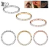 Navel Bell Button Rings 10 stks/50 stks F136 Hoepel oorbellen Voor Vrouwen Neusring Knop Perforeren Oorbellen Body Luxe Zirkoon Kraakbeen Sieraden 230905