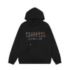 1j5h Men and Women Hoodie Sweatshirt Trapstar Coffee Embroidered Letter Plush Sweater Loose Pullover Trend Thickened Casual