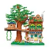 Blocks 2023 Modern Tree House Treehouse Decoration Building Blocks Classic Model Sets Kids Kits For Boys Toys Children R230905