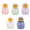 Down Coat Girls Down Vest Vestes Hiver Chaud Vers Le Bas Gilet Vestes Pour Enfants Bébé Manteau À Capuchon Vêtements Pour Enfants Garçons Vêtements D'extérieur Légers R230905