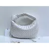 Bottegass Jodie Handbag Medium 36cm Sheepskin Woven Women's Bag Napa Knotted Circular Underarm Hobo Curved Cy