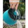 Camp Kitchen Silicone Folding Kettle Camping Teapot Portable Coffee Tea Cooker Collapsible Mini Boiling Water Pot With Tear Handing Supplies 230905