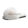 Pantoufles 2022 Hiver Femmes Furry Pantoufles Doux En Peluche Fausse Fourrure Chaussures De Sol Intérieur Dames Chaud Pantoufles À Bout Ouvert Fluffy Maison Diapositives X0905