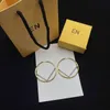 Luxury Hoops örhängen Kvinnor Huggie Earring Gold Jewelry Designer Classic Circle Hoop Jewlery Fashion Charm Earings Stud Earing 239053C