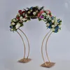 2 piezas arco de boda soporte de fondo dorado marco de metal para decoración de boda soporte de flores de 38 pulgadas de alto mesa central grande Decor1251f