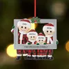 Kerstversiering DIY Boom Ornament Decoratie Leuke Familie Po Frame Hangende Hanger Gepersonaliseerde Ornaments245Q