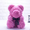 Ny Valentines Day Gift 25cm Red Bear Rose Teddy Bear Rose Flower Artificial Decoration Christmas Gift for Women Valentines241f