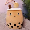 Wholesale simulation milk tea cup plush dolls pillow pillow cushion cute pearl milk tea doll doll plush toys Free UPS