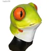 Party Masks New Halloween Latex Masks Cartoon Frog Pepe meme mask Party Costume Cosplay Mask T230905