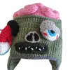 BeanieSkull Caps BomHCS Zombie Eyes Knitted Beanies Party Halloween Costume Accessory Gift Hat S for children 4850cm L adult 5361cm 230904