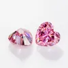 Diamanti sciolti Szjinao Reale da 0,5 ct a 3 ct Pietra rosa a forma di cuore con certificato Pietre preziose sfuse per la realizzazione di anelli di diamanti nuziali 230904