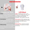 Dispositivi per la cura del viso 7 colori LED Maschera Pon Terapia Anti-acne Rimozione delle rughe Ringiovanimento della pelle Sbiancamento Maschera termale Macchina Strumenti per la cura della pelle 230904