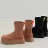 Austrália designer botas de neve ug mulheres plataforma de inverno bota de pele bottes tornozelo sapatos de lã de pele de carneiro couro real marca clássica casual fora 10A