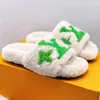 Hausschuhe Deluxe Slide Designer Slipper Slipper Mode weibliche Wolle süße Schuhe warm Komfort Pantoffeln Frauen Pantoffeln Herbst und Winterrutsche Matte Matte