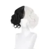 Party Hats Movie Cruella Wig Short Wigs For Halloween Cosplay Women Black White Synthetic Hair Cap205I