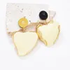 Stud Earrings Inlaid White Stone Heart Shaped Pendant For Girls 2023 Trending European American Street Ear Jewelry