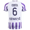 23 24 24 TULOUSE COSTA MENS SOCCER Jerseys Dallinga Sierro Nicolaisen Aboukhlal Kamanzi Bragraoui Home Away Football Shirt z krótkim rękawem mundury dla dorosłych