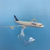 Aircraft Modle Jason Tutu 16cm Lufthansa Airbus A340 Airplane Model Plan Model Aircraft Diecast Metal 1/400 Scale Planes Drop 230904