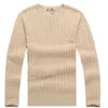 Gratis frakt Ny kvalitet Wile Polo Men's Twist Sweater Knit Cotton Pullover Small Horse Game Plus Size Clothing 3 XXXL LWH1995