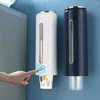 Dispensador de copo de papel de construção resistente, ecológico, anticorrosão, durável, suporte de 45 copos, armazenamento de cozinha