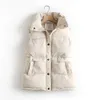 Cotton Vest Womens Outerwear Short Autumn And Winter Korean Style Down Jacket Loose All Matching Stand Up Collar