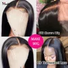 Synthetic Wigs Bundel Tulang Lurus dengan Penutup 6X6 5X5 Renda Rambut Manusia Brasil Ekstensi 230905