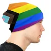 Basker hbt framsteg stolthet flagga skallies mössor mössor Vinter varm stickad hatt Hip Hop Vuxen Gay Bonnet Hatts Outdoor Ski Cap