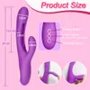 2023 Rabbit Tapping G-spot Patting-vibrator voor vrouwen Clitoris Clit-stimulator Krachtige 21 modi Seksspeeltje Vrouwelijke goederen Volwassenen 230904