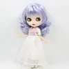 Dolls ICY DBS Blyth Doll 16 bjd blue mix violet hair joint body matte face 30cm nude doll toy anime girls gift 230904