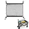 New 1pcs Car Back Rear Trunk Storage Net Seat Elastic String Net Magic Sticker Mesh Storage Bag Auto Organizer Seat Back Bag