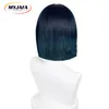 Cosplay Wigs Game Genshin Impact Tighnari Cosplay Wig Tighnari Dark Blue Green Short Heat Resistant Synthetic Hair Role Play Wigs Wig Cap 230904