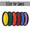 Filters Full Color Filters Kit For DSLR Camera Lens Filter 49mm 52mm 55mm 58mm 62mm 67mm 72mm 77mm Blue Red Orange Lens Filter Q230905