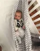 Baby Cribs Hammock för småbarnsäng med barn svänger inomhus och bärbar madrass Hushållen utomhus.