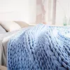 Blankets SEIKANO Soft Knitted Blanket Winter Thick Sofa Throw Large Yarn Roving Blanket Chunky Handmade Weight Blankets Nordic Home Decor 230904