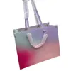 2023 nuova borsa di lusso multicolore borsa da donna con stampa lettera borse a tracolla moda borsa tote sfumata borse a tracolla in pelle di lusso di alta qualità borsa 220526
