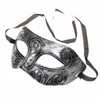 Maschere per feste Mezza faccia Retro Guerriero greco-romano Halloween Maschera Sier Uni Decorazioni veneziane in maschera Mardi Gras per Natale Drop Otbns