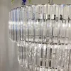 4 lager bröllop lyxiga kristallbelysning taklampor dekoration lätta ljuskronor ledande pendelljus