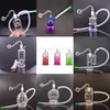 Gros brûleur à mazout en verre Bong Pipe à fumer à la main Narguilés Inline Matrix Perc 10mm Femelle Ash Catcher Bongs avec tuyaux et tuyaux de brûleur à mazout mâles 20 styles pour l'option