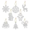 2023 New Christmas Tree Decorations Pendant Christmas Silver Powder Tripper New Year Party Scenario Room Decor