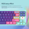 Klavyeler VGN X68 Klavye Oyun Mini Takas RGB Backlit Bluetooth 5 0 2 4G Kabel Tipe C Tiga Modu Disesuaikan Hadiah 230905