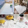 Carpets Karpet Berbulu Ruang Tamu Kamar Tidur Modern Dekorasi Gaya Nordic Ukuran Besar Hitam Abu abu Putih Non Slip Anak anak 230905