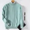 Männer Pullover Hälfte Rollkragen Männer Kaschmir Pullover 2023 Herbst Winter Alle-spiel Gestrickt Pullover Jumper Jersey Hombre Pull homme