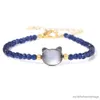 Braccialetti con ciondoli Bracciale con gatto sfaccettato da 3 mm Braccialetti con mini perline colorate Bracciale portafortuna carino femminile per donne Ragazze Gioielli Regalo di amicizia R230905