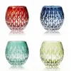 Japanese Style Edo Kiriko Crystal Wine Glass Hand Engraving Kaleidoscope raindrop Whiskey Tumbler Collection Level Cups298k