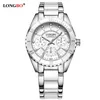 Nowy moda trójoja ceramiczna stalowa opaska Panie Watch Watoof Fashion Watch Luminous Quartz Watch256Q