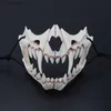 Party Maskers De Japanse Dragon God Masker Half Gezicht Milieuvriendelijke Hars Schedel Masker voor Party Cosplay Dierenmasker T230905