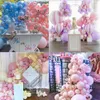 127PCS Białe granatowe balony garland konfetti metalowy złoty pastel balony lateksowe balony baby shower urodziny