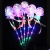 Party Favor Light-Up Magic Ball Wand Glow Stick Witch Wizard Led Wands Rave Birthdays Princess Halloween Decor Angle Favors Kids Toys Dhzdd