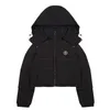 Designer Trapstar London Down Jacket Women Irongate Detachable Hooded Puffer Blue Cream Trapstar Winter Coat